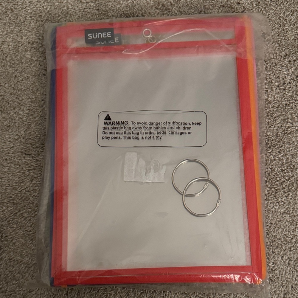 Sunee Dry Erase Pockets